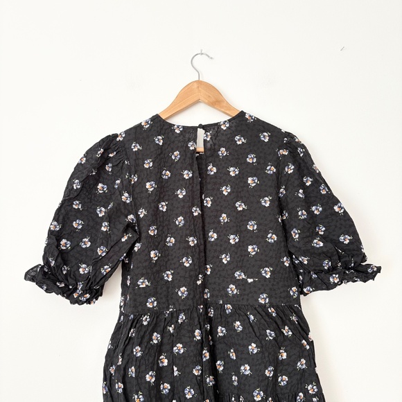 & other stories floral puff sleeve midi dress - Picture 8 of 8